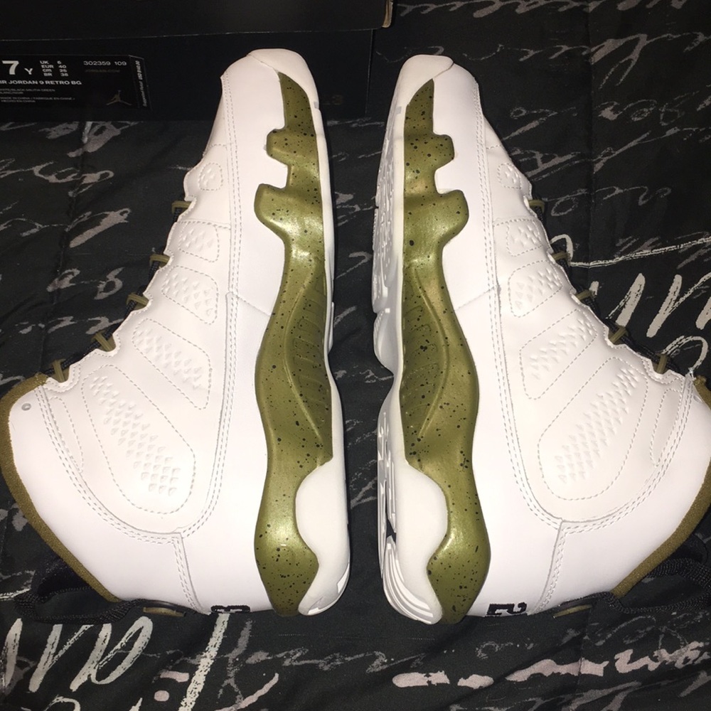 AIR JORDAN 9 RETRO "STATUE" (GS) - Picture 4 of 8